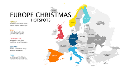 Europe Christmas traditions and hotspots during the 1700's. 