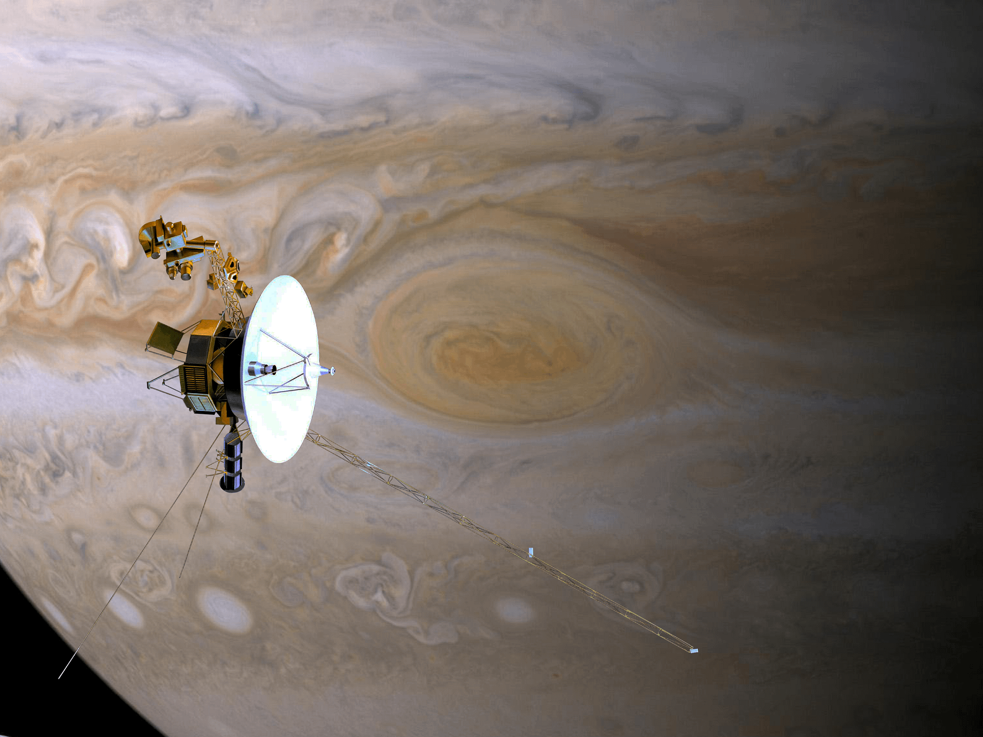voyager 1 as it passes by Jupiter