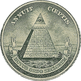 The Eye of Providence found on the bakc of the U.S. Dollar Bill