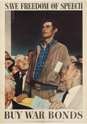 Norman Rockwell's Save Freedom Speech