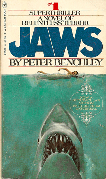 Jaws book cover 1975