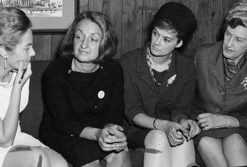 (NOW) founder and president Betty Naomi Goldstein Friedan (1921-2006); NOW co-chair and Washington, D.C., lobbyist Barbara Ireton (1932-1998); and feminist attorney Marguerite Rawalt (1895-1989).