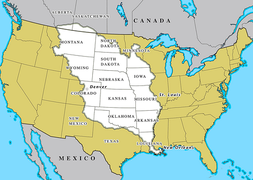 Louisiana purchase territory 1803