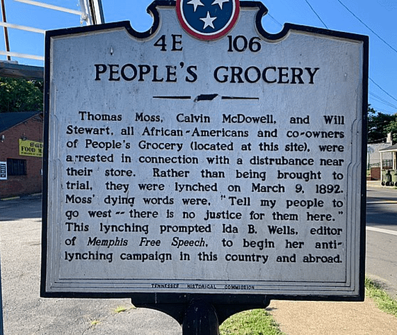 The People's Grocery, owned by Thomas Moss. 