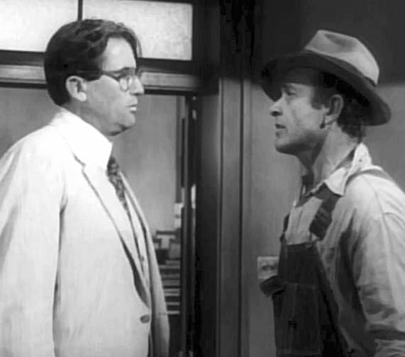 Atticus Finch and Bob Ewell confrontation 
