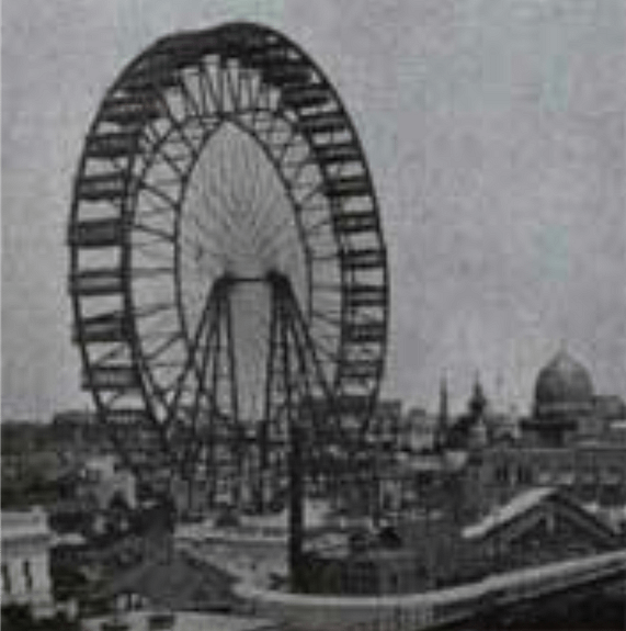 The original Ferris wheel in the Chicago Columbian Worlds Fair 1893