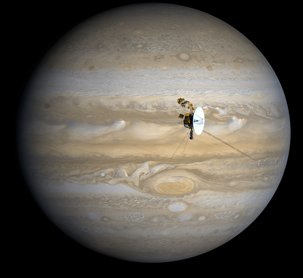 Jupiter picture with voyager 1979
