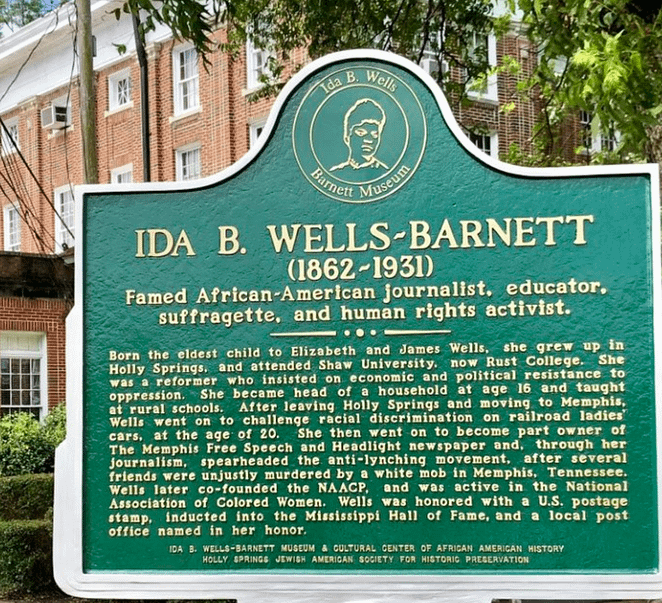 Wells-Barnett Museum, Ida B. Wells plack. 